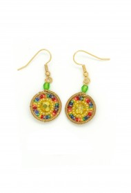 Round Rainbow Earrings